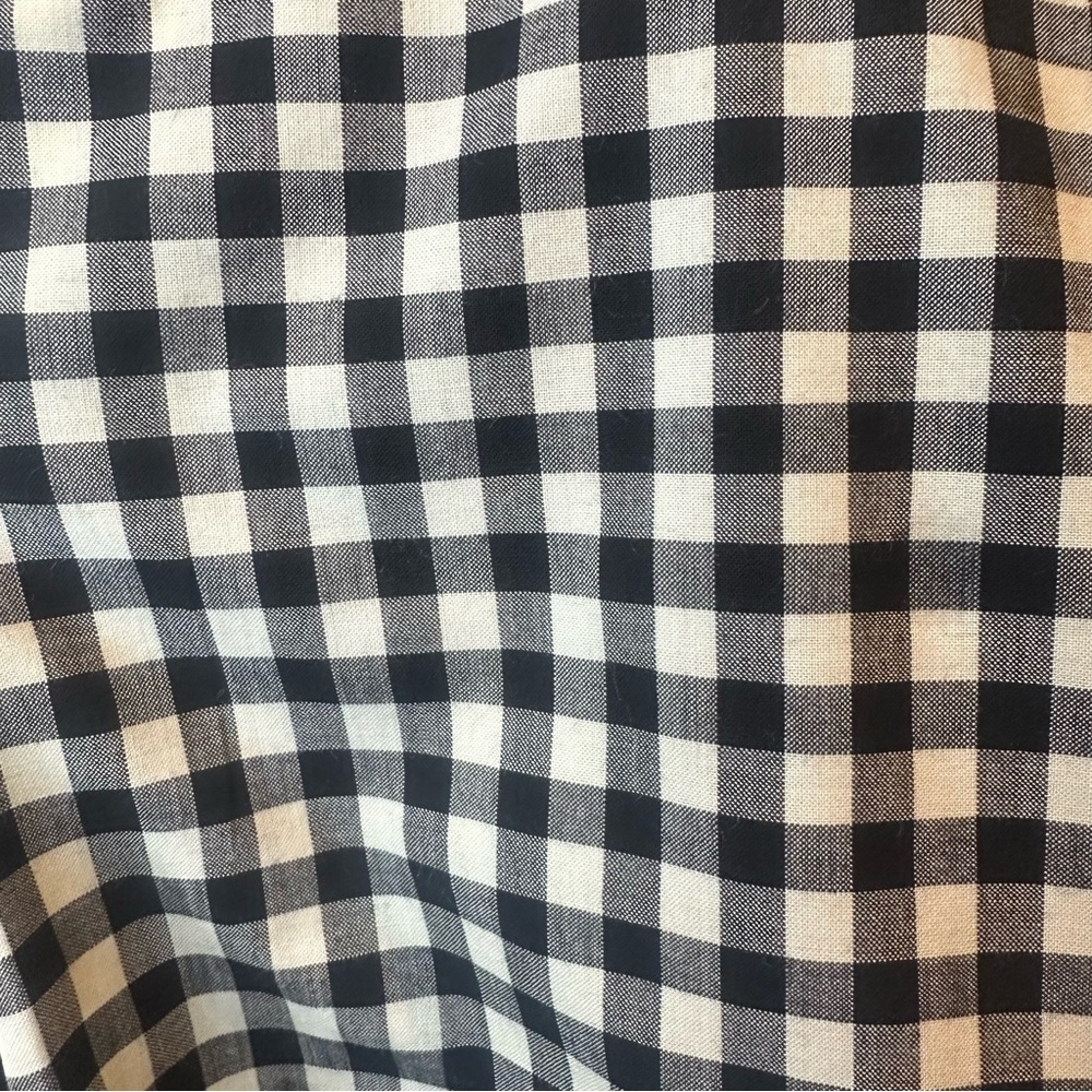 Madewell Black and White Gingham Mini Skort - Picture 4 of 8